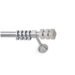 Μεταλλικό Κουρτινόξυλο Νίκελ Ματ Φ25