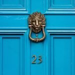 Roline Κ375 Ρόπτρο Εξώπορτας από Ορείχαλκο Αντικέ 135x235mm - Image 2