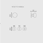 Πόμολα Πόρτας Με Ροζέτα Νίκελ Ματ Ζωγομετάλ 183 - Image 3