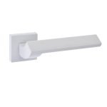 Πόμολα Πόρτας Με Ροζέτα Λευκό Ματ Best 295