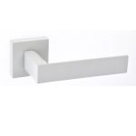 Πόμολα Πόρτας με Ροζέτα Λευκό Best 21