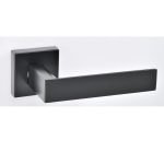Πόμολα Πόρτας με Ροζέτα Μάυρο Ματ Best 21