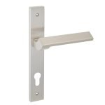 Πόμολα Πόρτας Με Πλάκα Νίκελ Ματ Best 295