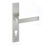 Πόμολα Πόρτας με Πλάκα Νίκελ Ματ Best 21