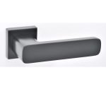 Πόμολα Πόρτας Με Ροζέτα Μάυρο Ματ Best 135