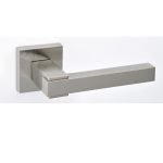 Πόμολα Πόρτας με Ροζέτα Νίκελ Ματ Best 521