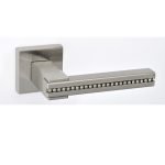 Πόμολα Πόρτας με Ροζέτα Νίκελ Ματ Best 521SW