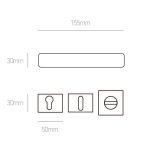 Πόμολα Πόρτας Νίκελ Ματ Best 225 - Image 2