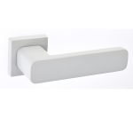 Πόμολα Πόρτας Με Ροζέτα Λευκό Ματ Best 135