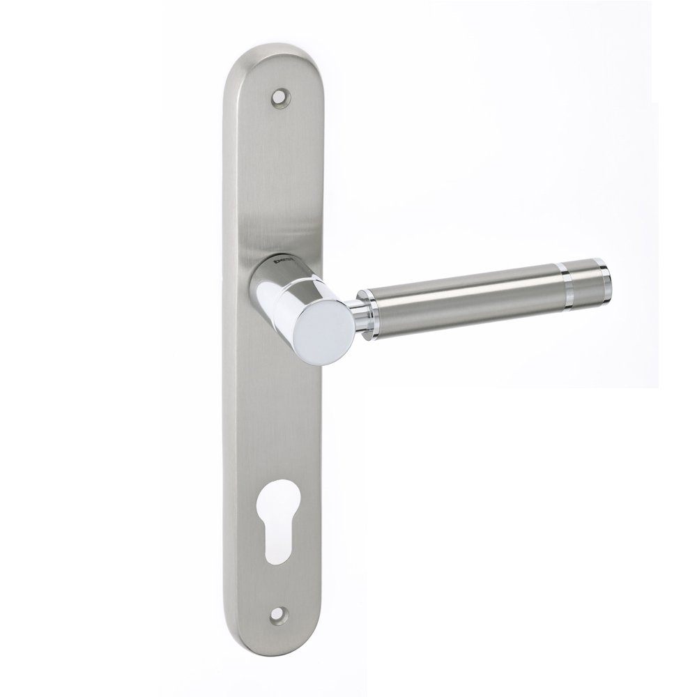 best pomola 17-7-22 (242) Πόμολα Πόρτας Νίκελ Ματ/Χρώμιο Best 01 με Πλακά - Image 1