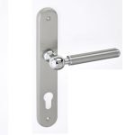 Πόμολα Πόρτας με Πλακά Νίκελ Ματ/Χρώμιο Best 02  – Κομψός Συνδυασμός Διχρωμίας για Μοντέρνο Στυλ43