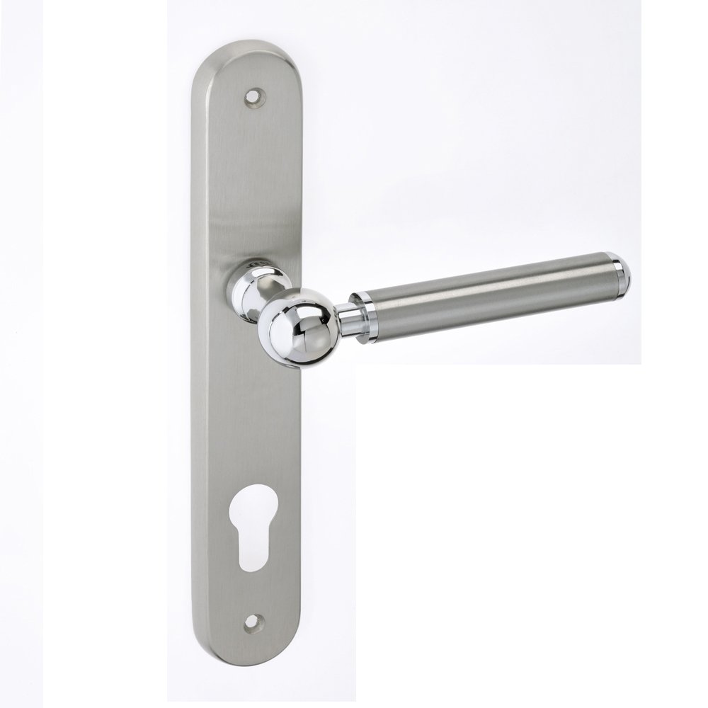 best pomola 17-7-22 (297) Πόμολα Πόρτας με Πλακά Νίκελ Ματ/Χρώμιο Best 02 – Κομψός Συνδυασμός Διχρωμίας για Μοντέρνο Στυλ43 - Image 1