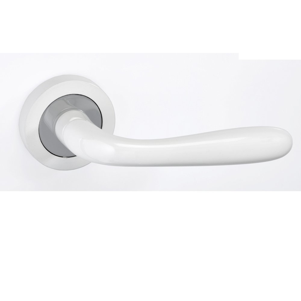 best pomola 17-7-22 (302) Πόμολα Πόρτας με Ροζέτα Λευκό/Χρώμιο Best 05 - Image 1