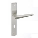 Πόμολα Πόρτας Με Πλάκα Νίκελ Ματ Best 195