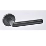 Πόμολα Πόρτας με Ροζέτα Μάυρο Best 1002K – Κομψό και Μοντέρνο Design