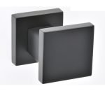 Πόμολο Πόρτας με Ροζέτα Μάυρο Ματ Best 41