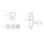 Πόμολο Πόρτας Αλουμινίου με Ροζέτα Νίκελ Ματ/Χρώμιο Best 40 - Image 2