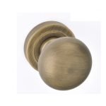 Πόμολο Πόρτας Ορείχαλκου με Ροζέτα Αντικέ Best 40