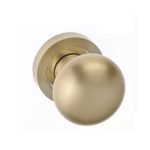 Πόμολο Πόρτας Ορείχαλκου με Ροζέτα Ορο Ματ/Ορο Best 40