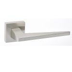 Πόμολα Πόρτας Με Ροζέτα Νίκελ Ματ Best 185