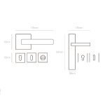 Πόμολα Πόρτας Με Ροζέτα Νίκελ Ματ Best 275 - Image 2