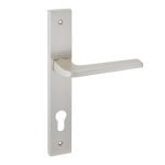 Πόμολα Πόρτας Με Πλάκα Νίκελ Ματ Best 275