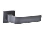 Πόμολα Πόρτας με Ροζέτα Γκρι Best 265