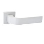 Πόμολα Πόρτας με Ροζέτα Λευκό Ματ Best 265