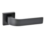 Πόμολα Πόρτας με Ροζέτα Μάυρο Ματ Best 265