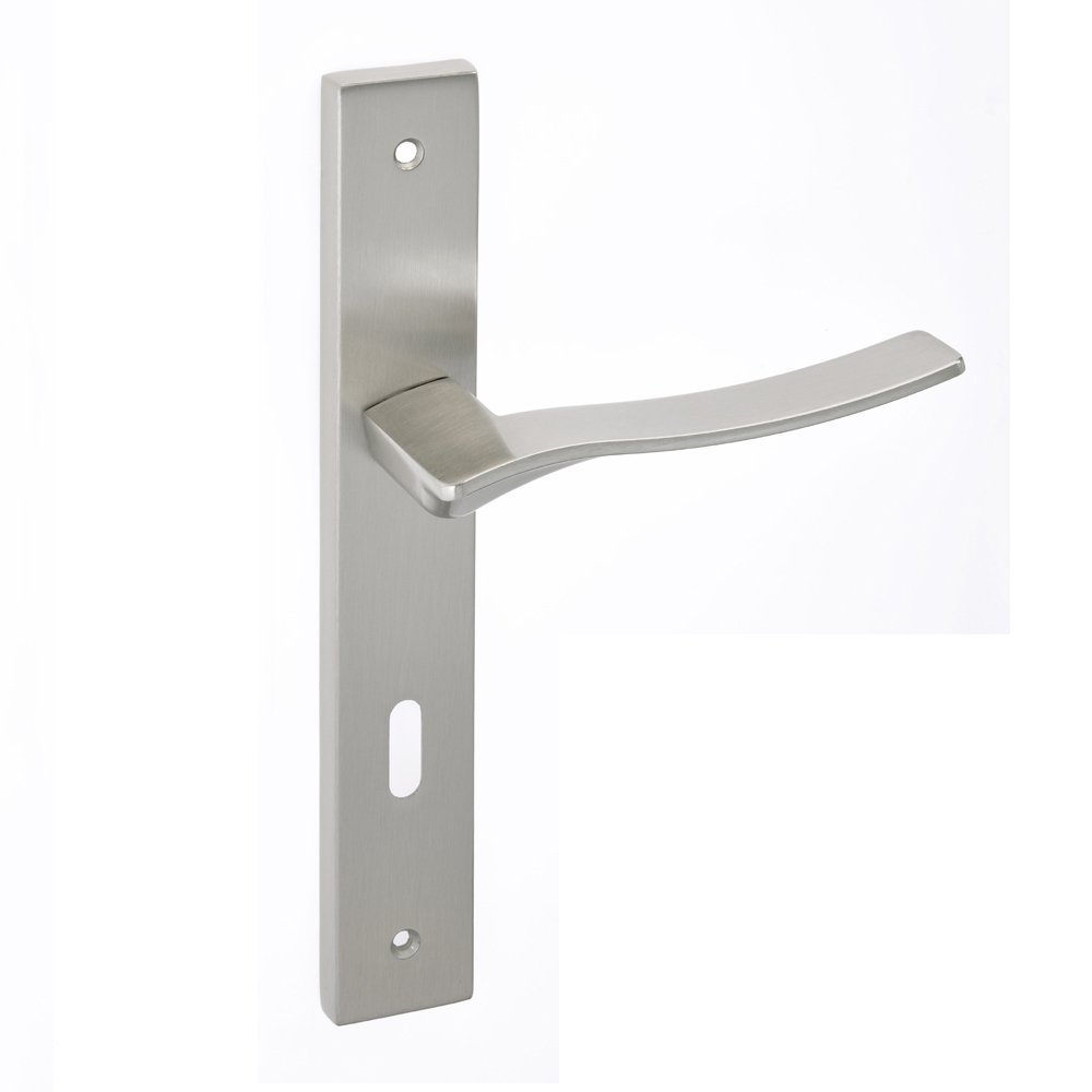 best pomola 17-7-22 (70) Πόμολα Πόρτας με Πλάκα Νίκελ Ματ Best 285 - Image 1