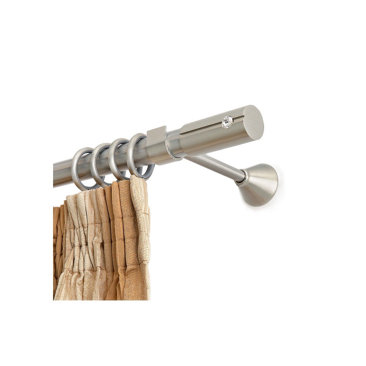 bianco Ινοξ κουρτινόξυλo Φ25 Bianco της σειράς Guy Laroche