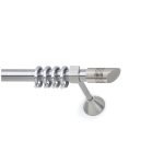 Μεταλλικό Κουρτινόξυλο Νίκελ Ματ Φ25