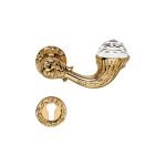 Ιταλικό Επίχρυσο Πόμολο με ροζέτα Brilliant Crystal με Swarovski® crystals 023