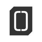 Roline 465 Πινακίδα με Αριθμό 0 από Χάλυβα Μαύρο Ματ 70mm