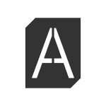 Roline 465 Πινακίδα με Γράμμα Α από Χάλυβα Μαύρο Ματ 70mm