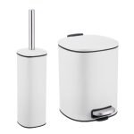 Καλάθι μπάνιου 5 λίτρα με καπάκι soft close μαζί με βούρτσα τουαλέτας (Σετ 1993-1995)