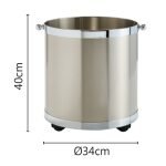 Ορο Ματ Ξυλιέρα με Ροδάκια Ζωγομετάλ Κ11/Ρ 34x34x40cm - Image 2