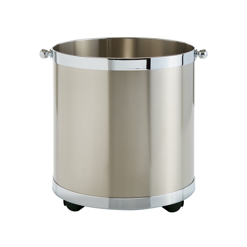 k11n-p-1024x1024 Νίκελ Ματ Ξυλιέρα με Ροδάκια Ζωγομετάλ Κ11/Ρ 34x34x40cm - Image 1