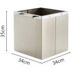 Νίκελ Ματ Ξυλιερες Ζωγομετάλ Κ14 34x34x35cm - Image 2