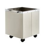 Νίκελ Ματ Ξυλιέρα με Ροδάκια Ζωγομετάλ Κ14/Ρ 34x34x40cm