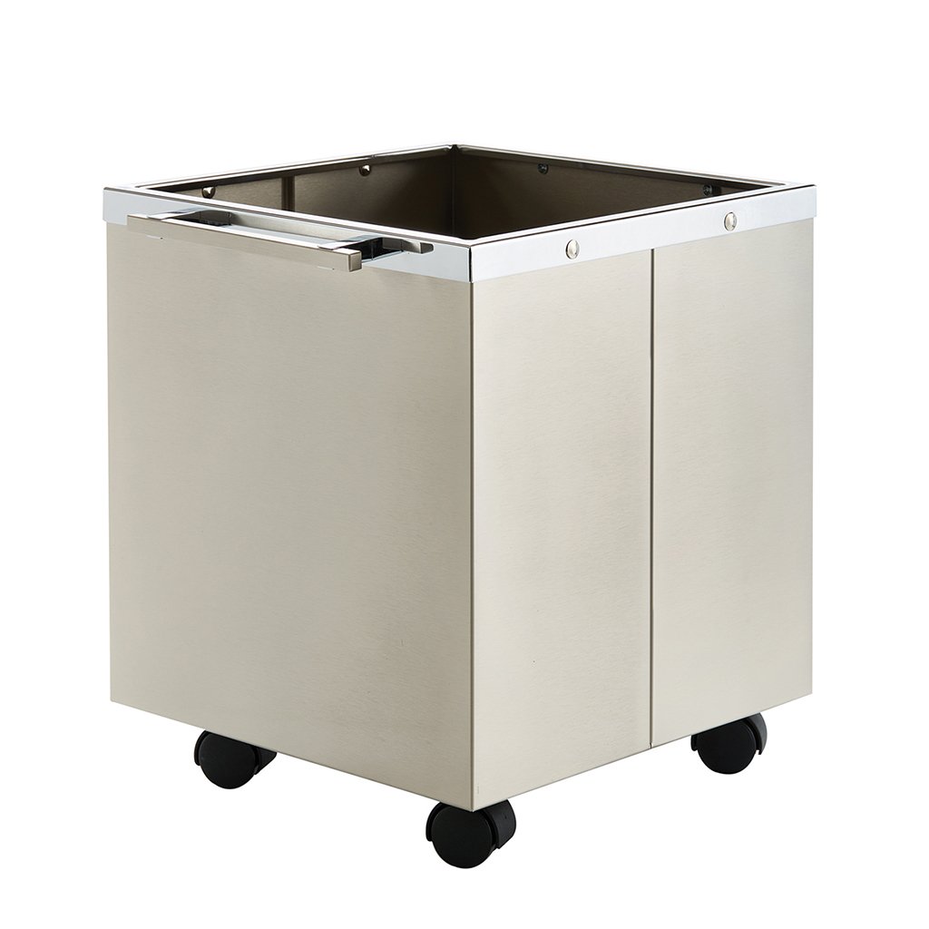 k14pN-1024x1024 Νίκελ Ματ Ξυλιέρα με Ροδάκια Ζωγομετάλ Κ14/Ρ 34x34x40cm - Image 1