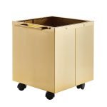 Ορο Ματ Ξυλιέρα με Ροδάκια Ζωγομετάλ Κ14/Ρ 34x34x40cm