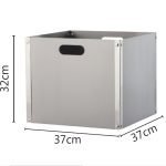 Νίκελ Ματ / Χρώμιο 37x37x32cm Ξυλιερες Ζωγομετάλ Κ31 - Image 2