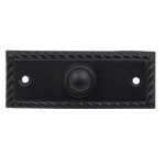 Roline K397 Κουδούνι από Ορείχαλκο Μαύρο Ματ 80x30mm