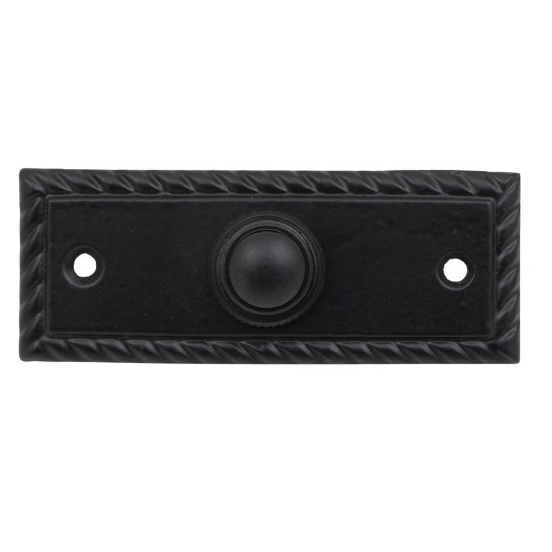 k397-mauro Roline K397 Κουδούνι από Ορείχαλκο Μαύρο Ματ 80x30mm - Image 1