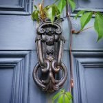 Roline Κ379 Ρόπτρο Εξώπορτας από Μέταλλο Αντικέ 89x233mm - Image 2