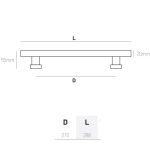 Λαβή Εξώπορτας Ορο Ματ Best 172 Φ20 - Image 2