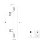 Λαβές Εξώπορτας Best Ορο Ματ 100 - Image 2