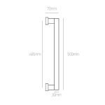 Λαβές Εξώπορτας Best Ορο Ματ/Ορο 710 Φ30 - Image 2