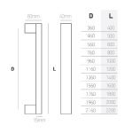 Λαβές Εξώπορτας Καφέ Best 12 (40x15) - Image 2